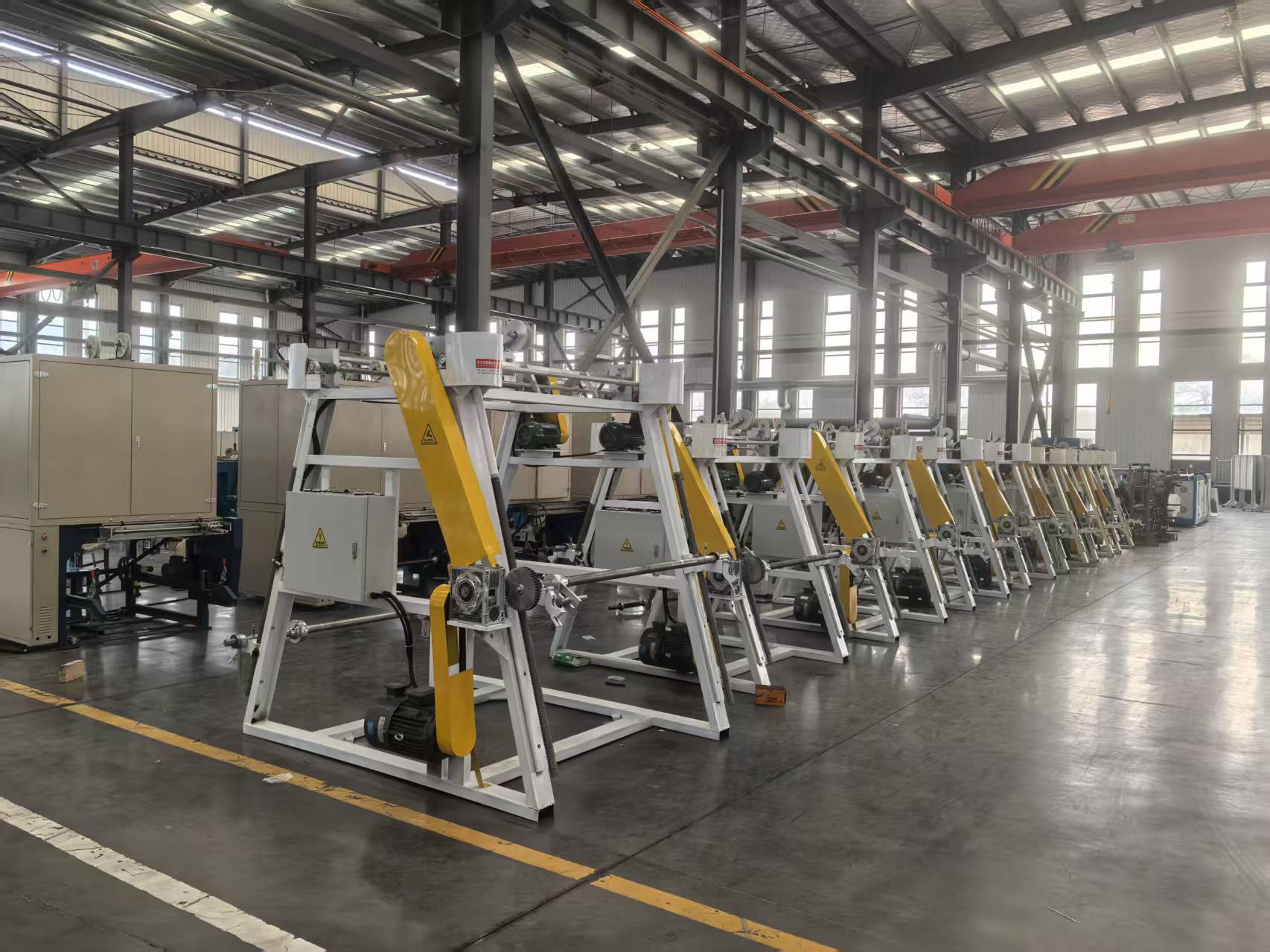 New machinery has been introduced and put into operation.